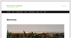 Desktop Screenshot of expression-vegetale.com