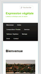 Mobile Screenshot of expression-vegetale.com