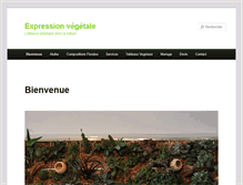 Tablet Screenshot of expression-vegetale.com